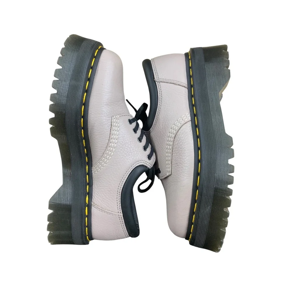 Dr.‎ Martens 1461 Quad Platform Leather Oxford Shoes Women's Size 8
